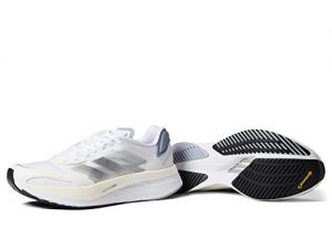 adidas Adizero Boston 10 White/Silver Metallic/Halo Silver 7.5 B (M)