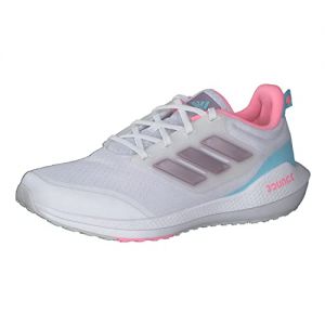 adidas Womens Eq21 Run 2.0 Bounce Running Shoes White/Pink/Light Blue 5.5