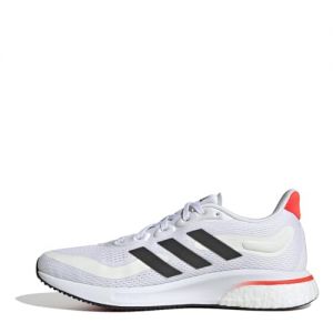 adidas Womens SUPERNOVA99 Road Running Shoes White/Black/Red 5 (38)