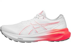 ASICS Gel Kayano 30 Men's Shoes White/Sunrise Red