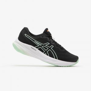 Woman's Asics Gel-pulse 15 Running Shoes - Black Green