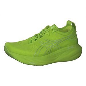 ASICS Nimbus 25 Road Running Shoe for Man Green Fluorescent 6 UK
