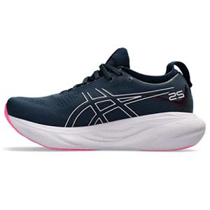 ASICS Womens Gel Nimbus 25 Running Shoes Black/Grey 8 UK