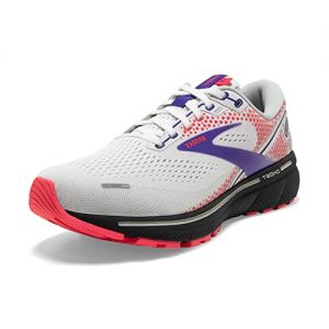 Brooks Ghost 14 Women's Neutral Running Shoe - White/Purple/Coral - 6.5 UK (EU 40)