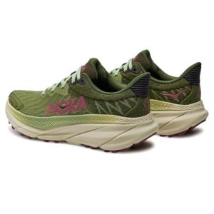 Hoka One One Womens Challenger ATR 7 Textile Forest Floor Beet Root Trainers 6.5 UK