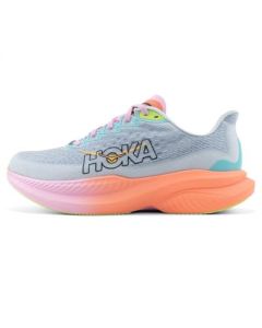 Hoka Mach 6 Running Shoes Woman Blue Pink