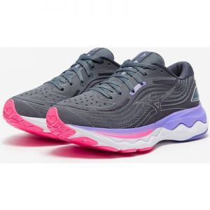 Mizuno Womens Wave Skyrise 4 Stormy Weather Pearl Blue Purple Punch