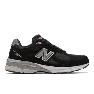 New Balance Men's MADE in USA 990v3 Core in Black/White Leather, size 11