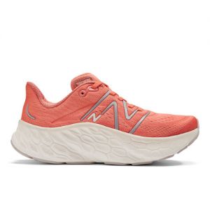 New Balance Women's Fresh Foam X More v4 in Red/White/Grey Synthetic, size 8 Narrow