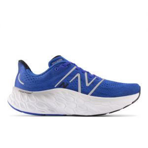 New Balance Men's Fresh Foam X More v4 in Blue/Black Synthetic, size 11.5 Wide