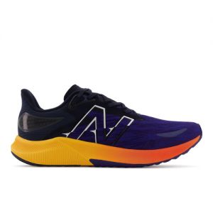 New Balance Men's FuelCell Propel v3 in Blue/Yellow Synthetic, size 7.5