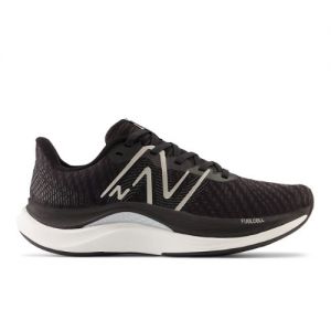 New Balance Women's FuelCell Propel v4 in Black/White Synthetic, size 8 Narrow