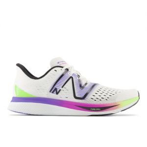 New Balance Women's FuelCell SuperComp Pacer in White/Blue/Green/Pink Mesh, size 8 Narrow