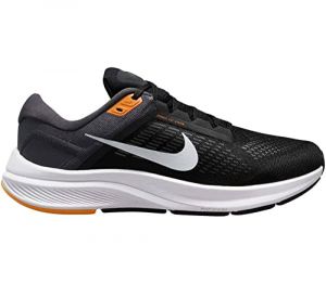 NIKE Air Zoom Structure 24 Men Running Trainers Sneakers Shoes DA8535 (Black/Anthracite/Kumquat/Pure Platinum 003) UK10.5 (EU45.5)