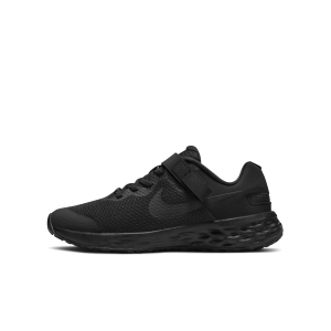 Nike Revolution 6 FlyEase Older Kids' Easy On/Off Road Running Shoes - Black