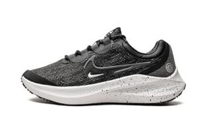NIKE Zoom Winflo 8 Shield Women's Running Trainers Sneakers Shoes DC3730 (Black/Metallic Silver/Thunder Blue/Iron Grey 001) UK3.5 (EU36.5)