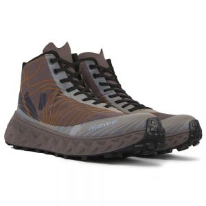 Nnormal Tomir Waterproof Mid Trail Running Shoes Brown Man