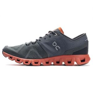 On Running Mens Cloud X Synthetic Textile Rust Rock Trainers 7.5 UK