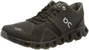 ON Running Womens Cloud X Textile Synthetic Black Asphalt Trainers 4 UK