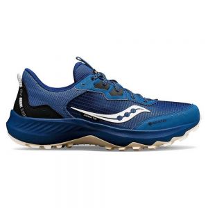 Saucony Aura Tr Gore-tex Trail Running Shoes Blue Woman