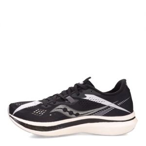 Saucony Men's Endorphin Pro 2 Running Shoe - Color: Black/White - Size: 13 - Width: Regular