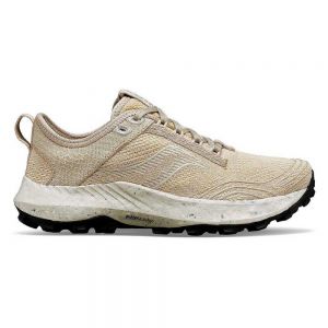 Saucony Peregrine Rfg Trail Running Shoes Beige Woman