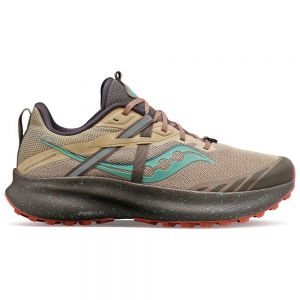 Saucony Ride 15 Trail Running Shoes Beige,Brown Woman