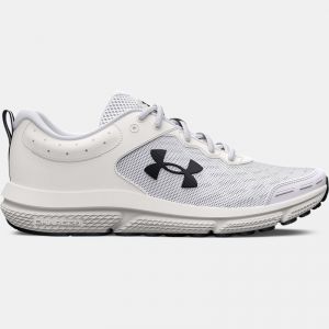 Men's  Under Armour  Charged Assert 10 Running Shoes White / Black / Black 6.5