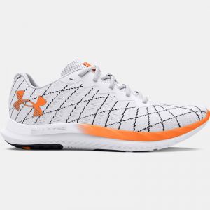 Men's  Under Armour  Charged Breeze 2 Running Shoes White / Black / Atomic 13