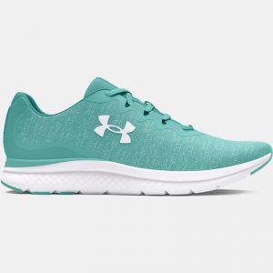 Women's  Under Armour  Charged Impulse 3 Knit Running Shoes Radial Turquoise / Radial Turquoise / White 6