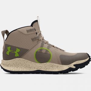 Men's  Under Armour  Charged Maven Trek Trail Shoes Timberwolf Taupe / Taupe Dusk / High Vis Yellow 14