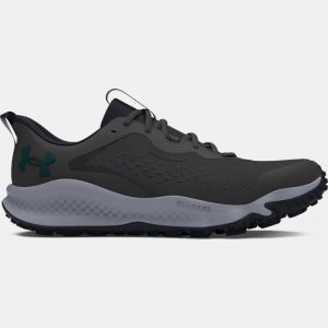 Men's  Under Armour  Charged Maven Trail Running Shoes Castlerock / Black / Hydro Teal 10.5
