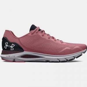 Women's  Under Armour  HOVR? Sonic 6 Running Shoes Pink Elixir / Black / Halo Gray 4.5