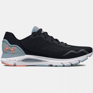Women's  Under Armour  HOVR? Sonic 6 Running Shoes Black / Blue Granite / Bubble Peach 6.5