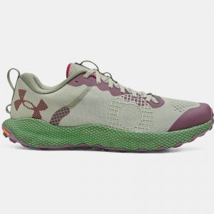 Unisex  Under Armour  HOVR? Speed Trail Running Shoes Olive Tint / Grove Green / Deep Red 11.5