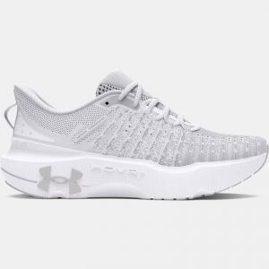 Women's  Under Armour  Infinite Elite Running Shoes White / Distant Gray / Halo Gray 3.5