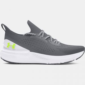 Men's  Under Armour  Shift Running Shoes Pitch Gray / White / High Vis Yellow 14