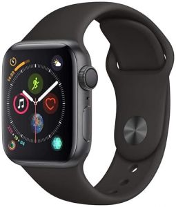 Apple Watch Series 4 44mm (GPS) - Space Grey Aluminium Case with Black Sport Loop (Renewed)