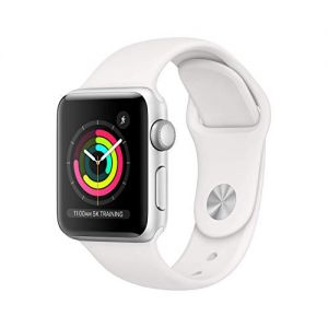Apple Watch Series 4 40mm (GPS) - Silver Aluminium Case with White Sport Band (Renewed)