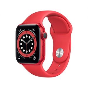 Apple Watch Series 6 40mm | GPS - WiFI - Bluetooth | Red Sports Band (Renewed)