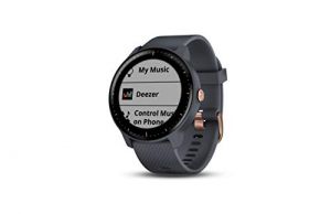 Garmin Vivoactive 3 GPS Smartwatch with Music Storage and Playback - Rose Gold/Granite Blue
