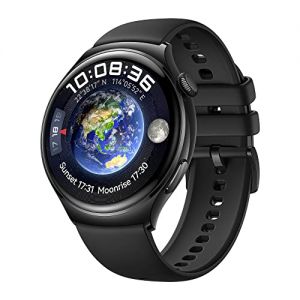 HUAWEI Watch 4 Smart Watch - eSIM Watch with Cellular Calling and 3D Curved Glass - Fitness Tracker and Health Monitor with ECG and SPo2 Monitoring - Compatible with Android and iOs - 46MM Black
