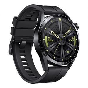 HUAWEI WATCH GT 3 Smartwatch 46MM - 2 Weeks Battery Life Fitness Tracker compatible with Android and iOS - Health Monitor with Personal Running Coach - Extended 3 Month Warranty - Black