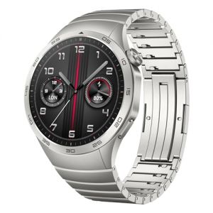 HUAWEI WATCH GT 4 Smart Watch - Up to 2 Weeks Battery Life Fitness Tracker - Compatible with Android & iOS - Health Monitoring with Pulse Wave Arrhythmia - GPS Integrated - 46MM Stainless Steel