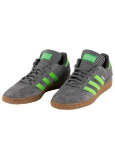 adidas Busenitz Shoes - Grey/Lucid Lime/Gum