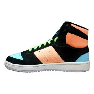 adidas Originals Men's Top Ten Hi Sneaker (Black/Pink/Sky