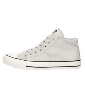 Converse Unisex Chuck Taylor All Star Madison Ox Mid High Leather Sneaker - Lace up Closure Style - Pale Putty/Egret/Black