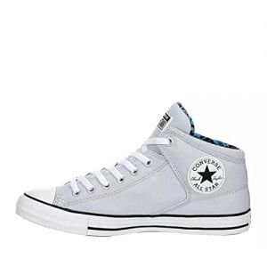 Converse Unisex Chuck Taylor All Star High Street Mid Ghosted Canvas Sneaker - Lace-up Closure - White/Black