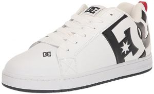 DC Shoes Men's Court Graffik White/Black/Black Low Top Sneaker Shoes 12