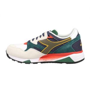 Diadora Mens N9002 Navy Lace Up Sneakers Shoes Casual - White - Size 12 D